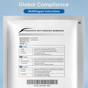 Membrana Anticongelante Grande de 27x30cm para Máquina de Crioterapia, Certificación CE, Almohadilla Anticongelante con Alto Contenido de Refrigerante, de Fábrica - Product Image 1