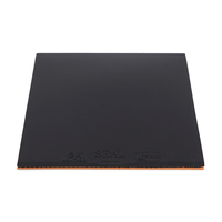 Raquette de tennis de table professionnelle en caoutchouc ITTF approuver caoutchouc de tennis de table collant noir