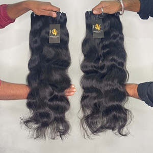 Paquets de cheveux brésiliens bruts non traités Cheveux humains de temple indien Fournisseurs de cheveux vietnamiens bruts à cuticule alignée - Product Image 2