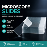 Transparent Microscope Slide 25x76mm Ground Edge Glass Slides With Writing Area For Biological Research & Medical Lab