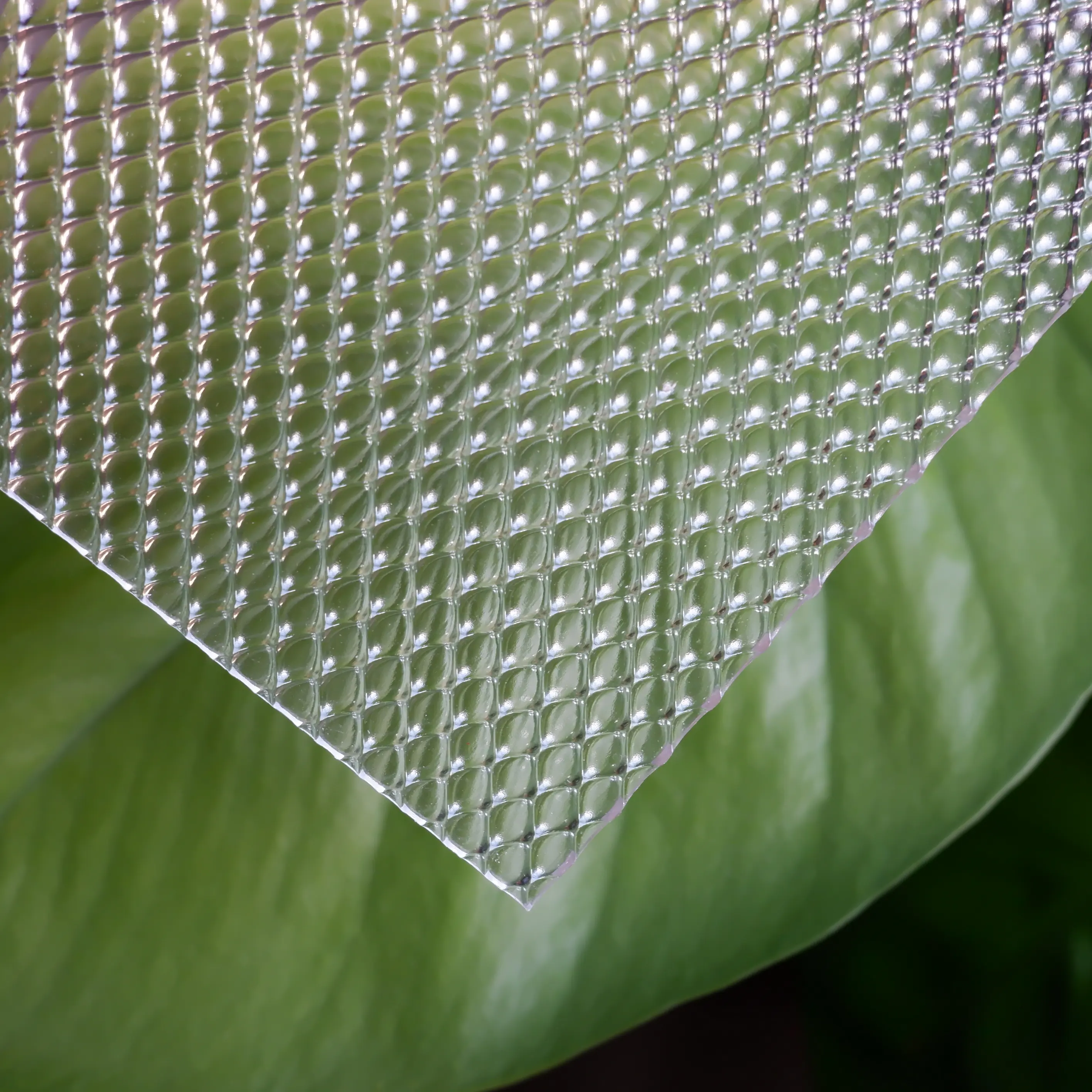 Feuille gaufrée en plexiglas de diamant, 15 pièces, feuille en Polycarbonate acrylique gaufré pour partition de bureau