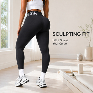 Women High Waist Yoga Leggings Tummy Control Shape Retention Quick Dry Breathable Soft Stretch Running Workout Pants - Product Image 5