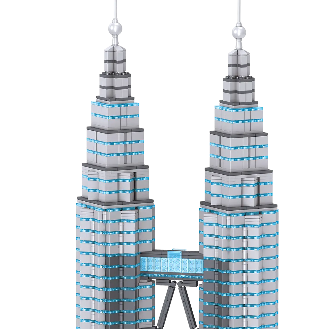 Educatief Speelgoed Bouwstenen De Klcc Petronas Twin Towers Plastic Bouwstenen Speelgoed