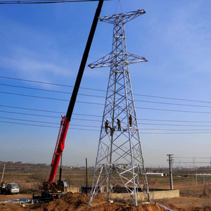 Tour de ligne électrique en acier galvanisé pour la transmission aérienne haute tension et les projets d'infrastructure électrique - Product Image 2