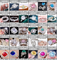 Anillos de Plata 925 para Mujer, Citrino, Ajustables, Apilables, Moda, Venta al Por Mayor