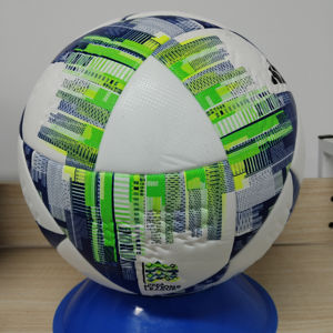 Ballon de football d'entraînement 2026 en cuir, taille 5, cousu à la machine, pour entraînement de football - Product Image 1