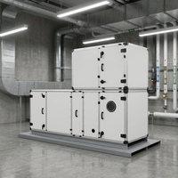 Unité de traitement d'air industrielle à double pont, système de ventilation CVC, équipement modulaire de traitement d'air pour usage commercial