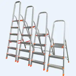 Складная Бытовая Лестница легкая алюминиевая лестница с нескользящей педалью переносная лестница для многофункционального использования