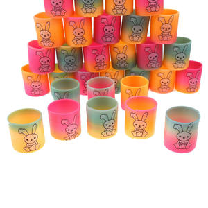 Colorful Rainbow <strong>Slinki</strong> <strong>Toy</strong> Magic Spring Circle Novelty <strong>Toy</strong> Cute Styles Plastic Rainbow Circle - Product Image 2