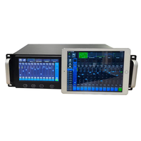 MU-22 OEM Meilleure Vente Fabricant Rack Audio Professionnel 22 Canaux Table de Mixage Numérique à Écran Tactile 19 Pouces