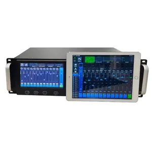 MQ-22R OEM sıcak satış üreticisi raf profesyonel ses 22 kanallar dokunmatik ekran dijital 19 inç raf mikser