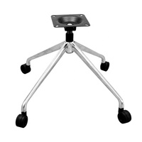 Base pivotante en alliage d'aluminium moderne à quatre étoiles pour chaise de bureau, salon, école, hôtel, certifiée BIFMA+SGS, vente en gros