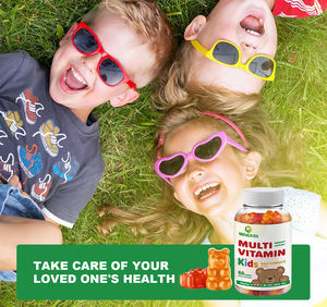 Gomitas multivitamínicas para niños OEM/ODM con 14 vitaminas y minerales, soporte de inmunidad, vegetariano/sin OGM PARA NIÑOS 2 + - Product Image 2