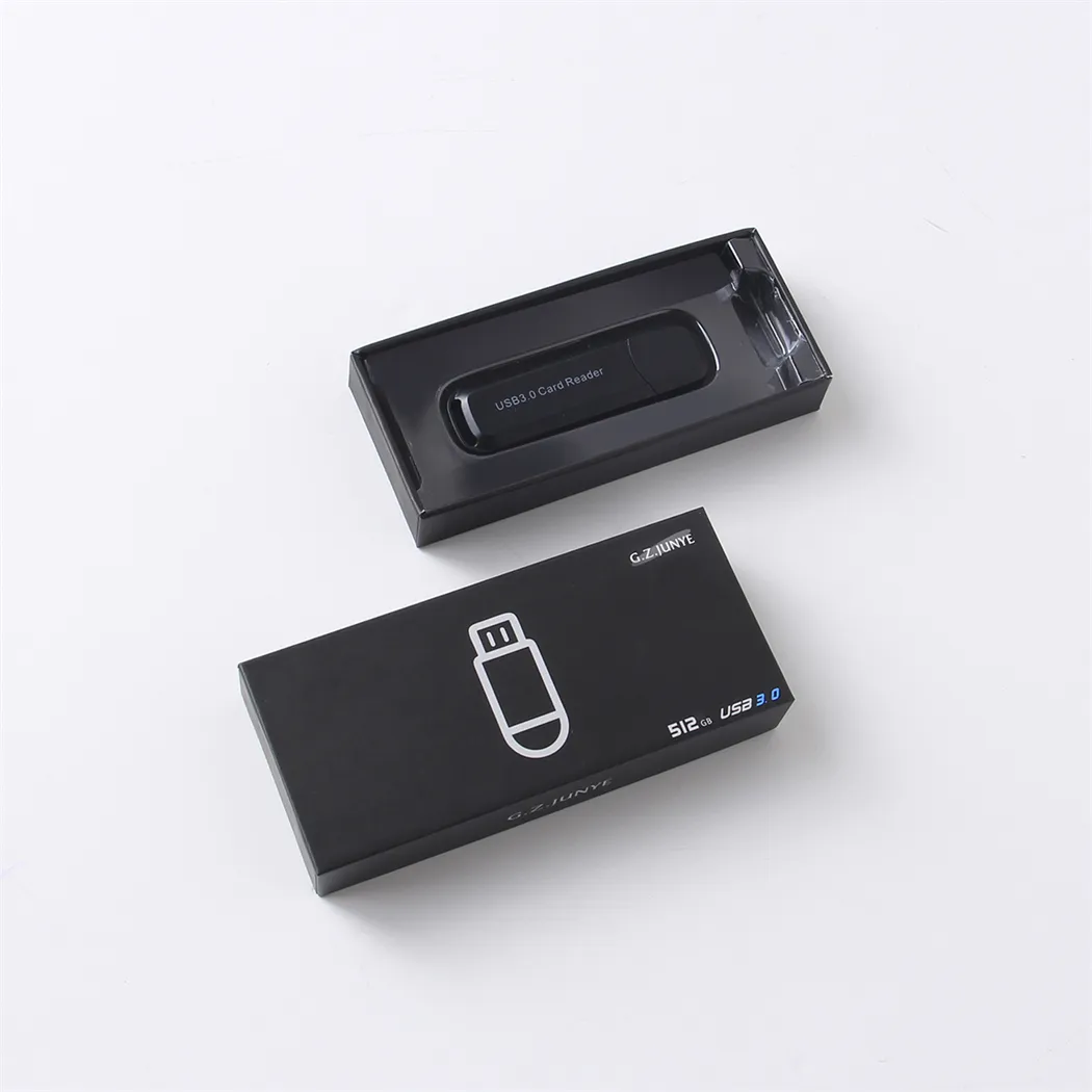 Envío de muestra gran oferta tecnología de diseño de papel en forma de cable creativo grande buena belleza papel unidad flash embalaje caja USB