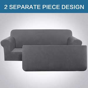 China Cheap Wholesale Non-Slip Stretchable Spandex Modern Solid Color <b>Sofa</b> Cover 1-3 Piece Set for <b>Sofa</b> Chair (230-280cm Width) - Product Image 2