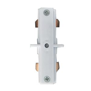 Accessorio per binario LED a 3 vie monofase, connettore dritto, ideale per illuminazione decorativa e commerciale. - Product Image 1