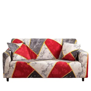 Housse de canapé extensible antidérapante à imprimé géométrique <span class=keywords><strong>noir</strong></span> et blanc, style minimaliste, en soie de lait, amovible, lavable, antistatique, pour la maison - Product Image 6