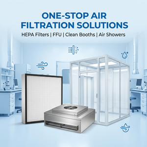 Filtre HEPA industriel H14 mini-plissé en fibre <span class=keywords><strong>de</strong></span> verre pour système <span class=keywords><strong>de</strong></span> <span class=keywords><strong>ventilation</strong></span> <span class=keywords><strong>de</strong></span> salle blanche – Filtration d'air haute efficacité - Product Image 5