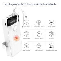 Hotriple J2 plus récent 5V/2A Micro entrée Powerbank 20000mAh charge rapide support de téléphone extérieur avec câble intégré Powerbank charge rapide