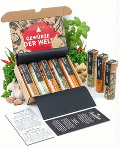 Set de Especias Mundiales, Colección de Mezclas de Especias Internacionales Gourmet para Hombres y Mujeres, Cocina Casera - Product Image 1