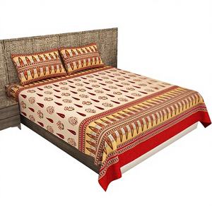 Oferta Especial: Juego de Sábanas Planas con Estampado de Plantas y 2 Fundas de Almohada, 100% Algodón, 300 Hilos, Ecológico, para Uso Doméstico, Venta al por Mayor - Product Image 1