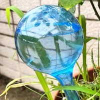 Système d'irrigation goutte à goutte automatique sphérique pour plantes, en PVC bleu, économe en eau, idéal pour les voyages