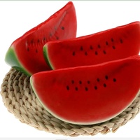 Polystyrène pastèque Faux Pastèque Tranches Faux Fruit Modèle Faux Pastèque Tranche