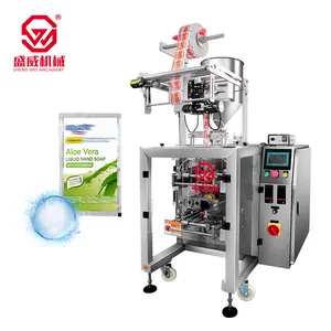 Shengwei Machinery On Sale Four Side Sealing Liquid Detergent Shampoo Bag Liquid Soap Packing Machine