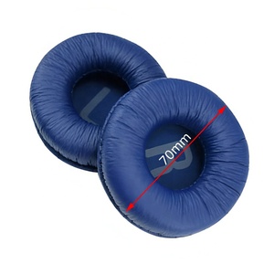 Coussinets d'oreille en cuir rétractable de 70mm pour JBL <span class=keywords><strong>Tune</strong></span> <span class=keywords><strong>500BT</strong></span> 510BT 520BT 450BT Coussins d'oreille Réduction du bruit Oreillettes en mousse pour casque - Product Image 1