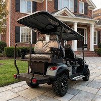 Voiturette de golf chinoise économique 6 places avec moteur AC et générateur solaire, véhicule tout-terrain de chasse