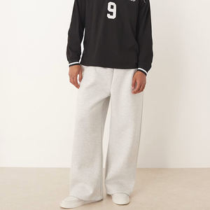 Nuovi <span class=keywords><strong>Pantaloni</strong></span> da Uomo Personalizzati all'Ingrosso, Jogger Super <span class=keywords><strong>Larghi</strong></span> in Tessuto Stile Scuba Grigio, <span class=keywords><strong>Pantaloni</strong></span> Sportivi per Uomo - Product Image 5