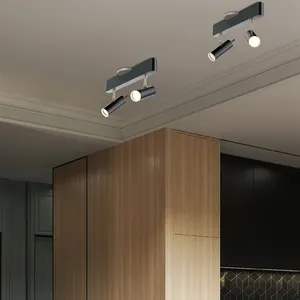 काले छत प्रकाश औद्योगिक छत प्रोजेक्टर दीपक Downlights समायोज्य एलईडी छत स्पॉट लाइट होटल के कमरे के लिए