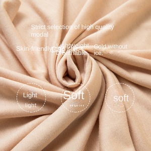 Maglia a Collo Alto in Modal, Aderente, Taglie Forti, T-shirt Sottile a Maniche Lunghe - Product Image 4