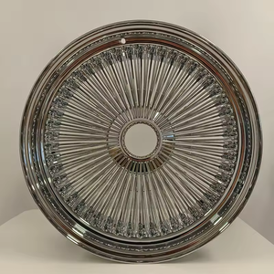 Roues à rayons en <span class=keywords><strong>acier</strong></span> pratiques, vente chaude, jantes personnalisées, roues de 13, 14, 15, 16, <span class=keywords><strong>17</strong></span>, 18, 20, 22 <span class=keywords><strong>pouces</strong></span>, jante dorée pour voiture classique - Product Image 3