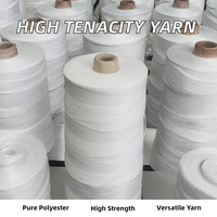 Fil à coudre Hanchuan de haute qualité, prix usine, vente chaude, 100 % polyester, blanc brut, filé en anneau, 1,67 kg, en cône de papier