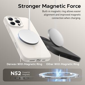 16e từ bìa cho iPhone 16 Pro Max trường hợp bất lỏng Silicone mạnh <span class=keywords><strong>Mag</strong></span> 15 14 13 12 11 máy ảnh bảo vệ biểu tượng tùy chỉnh - Product Image 2