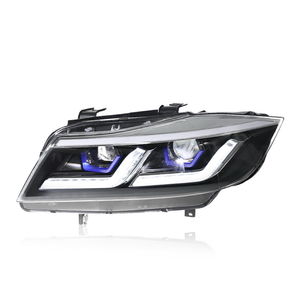 ชุดไฟหน้า LED WLJ สำหรับ BMW ซีรีส์ 3 <span class=keywords><strong>E90</strong></span> ปี 2005-2012 แบบดัดแปลง LED DRL ไฟเลี้ยวแบบ Sequential พร้อมเลนส์โปรเจคเตอร์ - Product Image 5