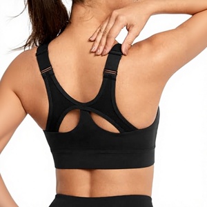 Brassière de sport respirante à bretelles longues et col carré, idéale pour le yoga, la gym et l'entraînement, en Spandex/Nylon de haute qualité - Product Image 2