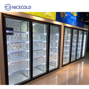 16 Cửa Đi Bộ Trong Bia Mát 30 "* 75" Cửa Kính Hiển Thị Phòng Lạnh Cho Siêu Thị - Product Image 1