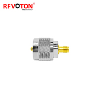 Adaptateur Coaxial RF SMA Femelle vers UHF Mâle (Rf) – Connecteur en Cuivre Conforme RoHS – En Stock – Fournisseur d'Usine