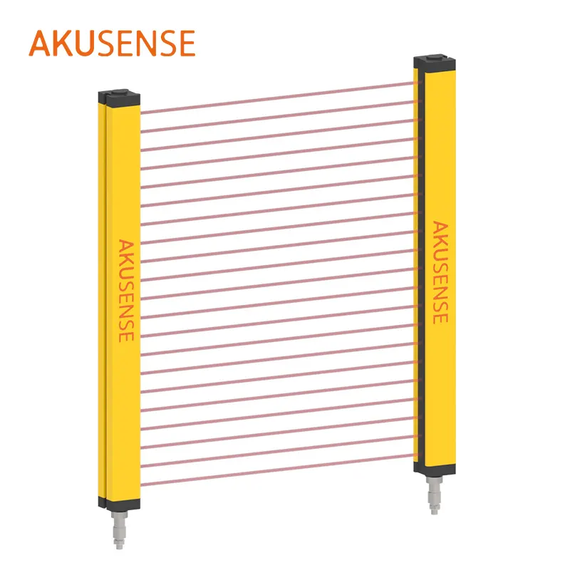 Akusense เซนเซอร์นิรภัยออปติคัลเลเซอร์,ไฟ LED แบบ Infared ตอบสนองความเร็วสูง15Ms สำหรับพื้นที่กลางแจ้ง