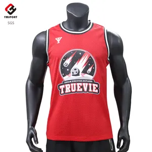 2023 Professionele Mand Team Mesh Shirt Basketbal Shirt Zeefdruk Basketbal T-shirt