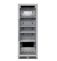 VI110B refroidisseur de boissons Commercial, armoire en verre réfrigérateur porte en acier inoxydable refroidisseur de boissons pour supermarché