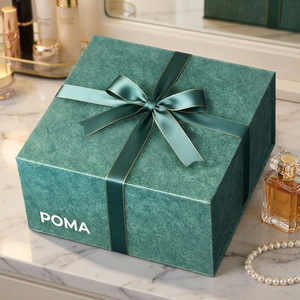Boîtes cadeaux en carton rigide vertes de luxe personnalisées en gros avec fermeture magnétique pour bijoux et cosmétiques - Product Image 3