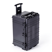 Valise à roulettes rigide en PP étanche IP67 avec poignée télescopique, antichoc, pour équipement de vol et outils, avec mousse, OEM