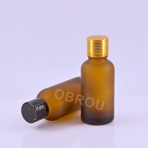 Großhandel 15ml 20ml 30ml 50ml Zylinder Glasflasche Auslaufsicher Ölflasche Schraubverschluss Braun Essenz Flüssigkeit Bernstein Diebstahlsicher Parfümiert - Product Image 2