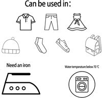 Étiquettes de nom à repasser pour vêtements Étiquettes en tissu personnalisables Sans danger pour les uniformes scolaires pour enfants Vêtements pour bébés