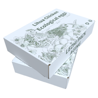 Boîtes en carton ondulé de logo de conception personnalisée de Pâques pour l'agriculture Boîte d'emballage d'oeufs d'emballage pour 12 oeufs Boîte d'oeufs de Pâques