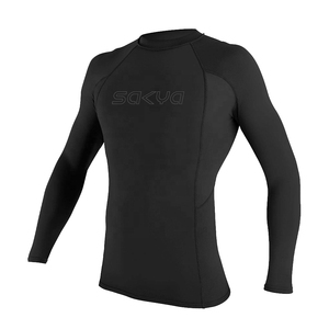 2023 Wholesale SAKYA Unisex Long Sleeve <b>Rashguard</b> Shirt with Sun UV Protection 220g Fabric Digital Print - Product Image 4