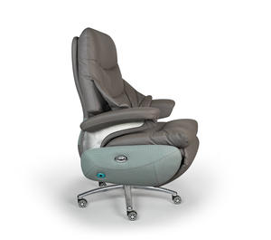 Hochwertiger Büroraum <span class=keywords><strong>Big</strong></span> <span class=keywords><strong>Boss</strong></span> Echtes Leder Modernes Design <span class=keywords><strong>Massage</strong></span> Beheizter Stahl Aluminium Executive Liegestuhl - Product Image 4